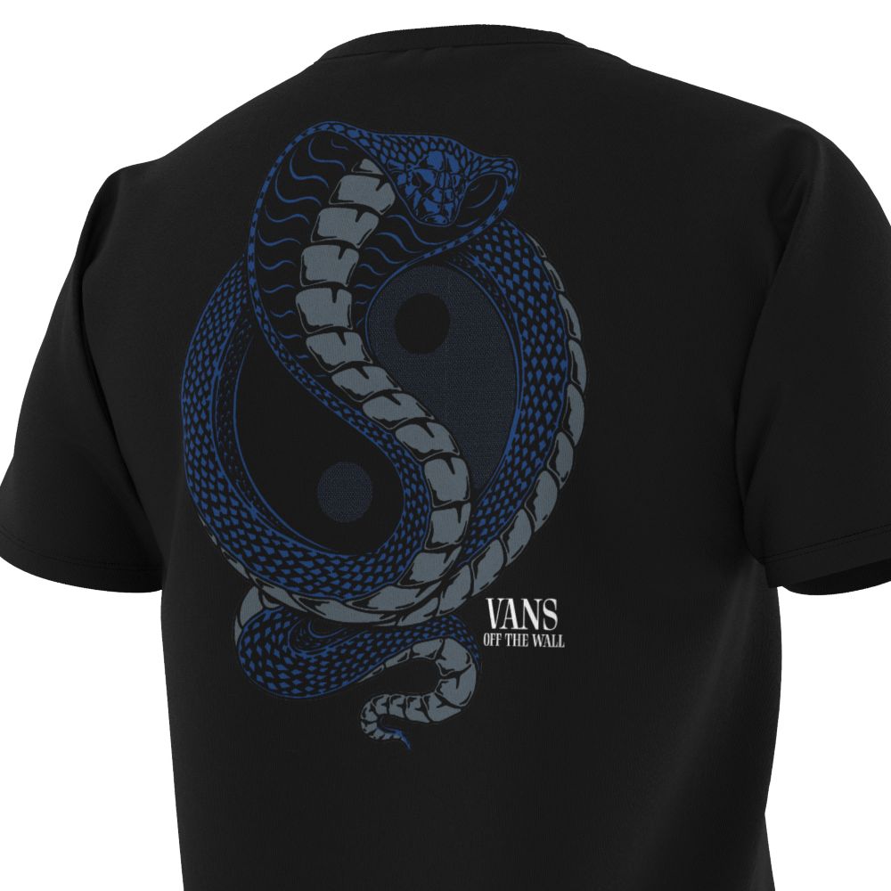 Vans 66 Coiled T-shirt Herr Svarta | 28675KAFS