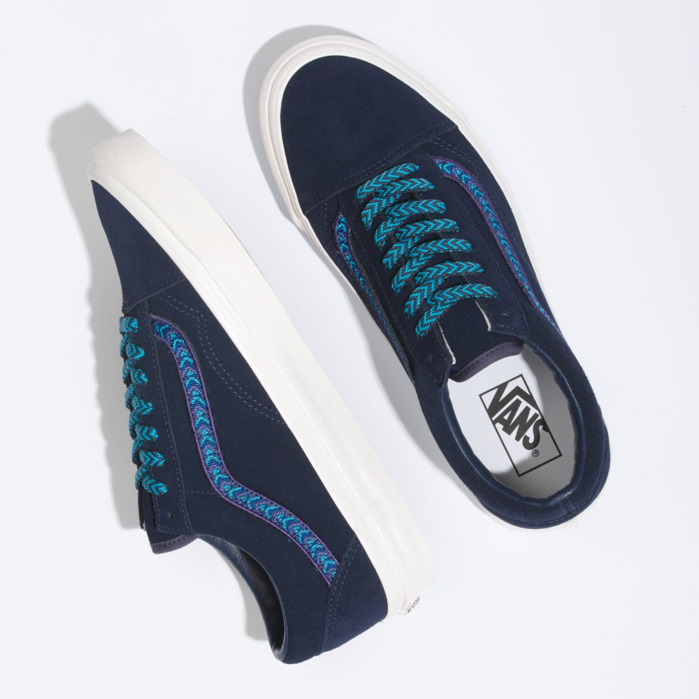 Vans Anaheim Factory Old Skool 36 DX Classic Herr Marinblå Blå Turkos | 73641JXIB