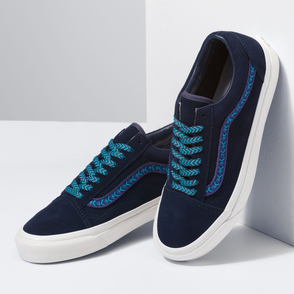 Vans Anaheim Factory Old Skool 36 DX Classic Herr Marinblå Blå Turkos | 73641JXIB