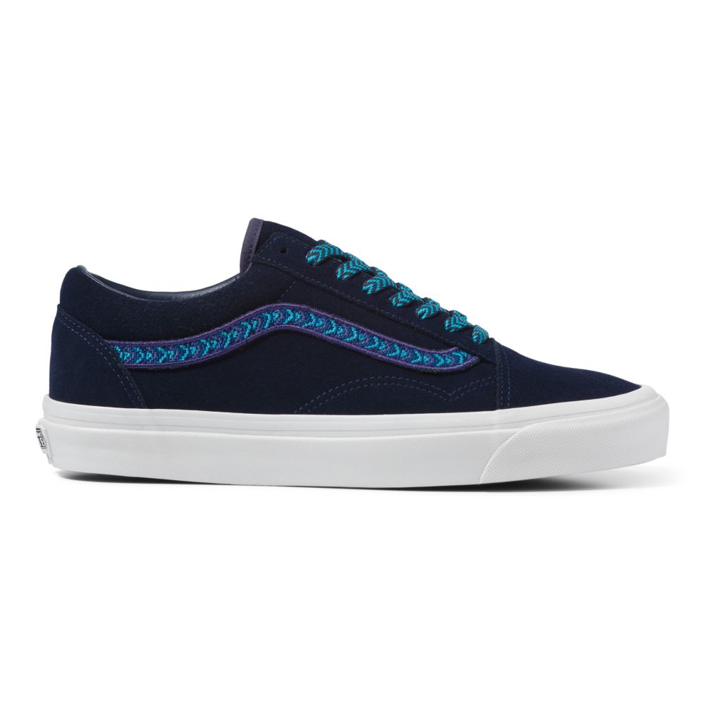 Vans Anaheim Factory Old Skool 36 DX Classic Herr Marinblå Blå Turkos | 73641JXIB