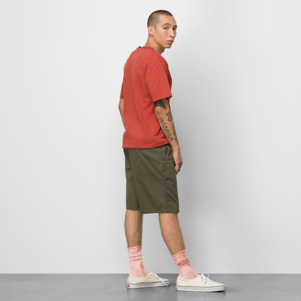 Vans Authentic Chino Relaxed 20 Shorts Herr Lila | 52047AJFW