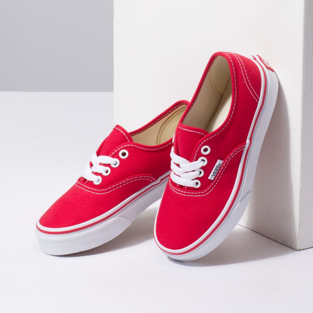 Vans Authentic Classic Barn Röda Vita | 10523SEAR