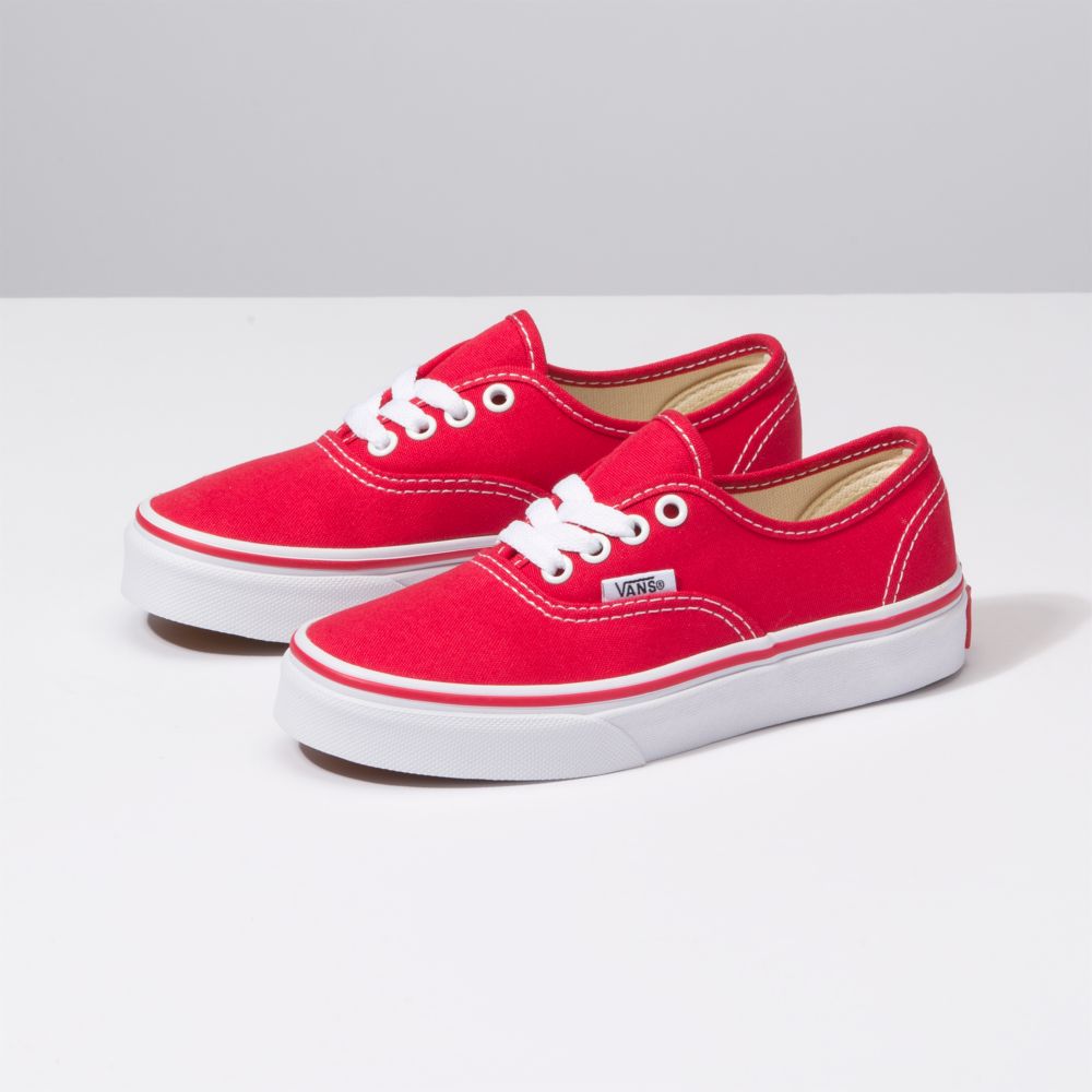 Vans Authentic Classic Barn Röda Vita | 10523SEAR