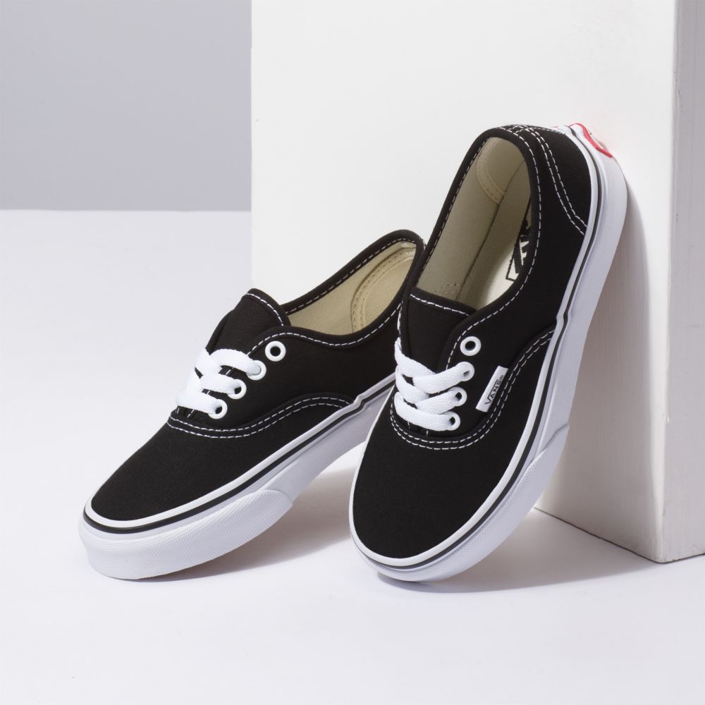 Vans Authentic Classic Barn Svarta Vita | 70234QCWA