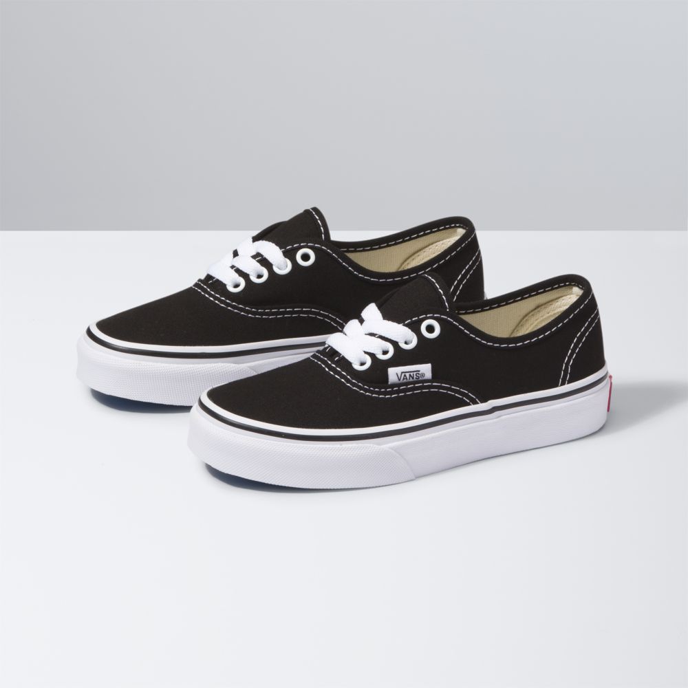 Vans Authentic Classic Barn Svarta Vita | 70234QCWA