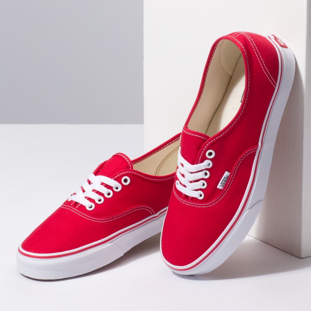 Vans Authentic Classic Dam Röda | 65874BHMZ