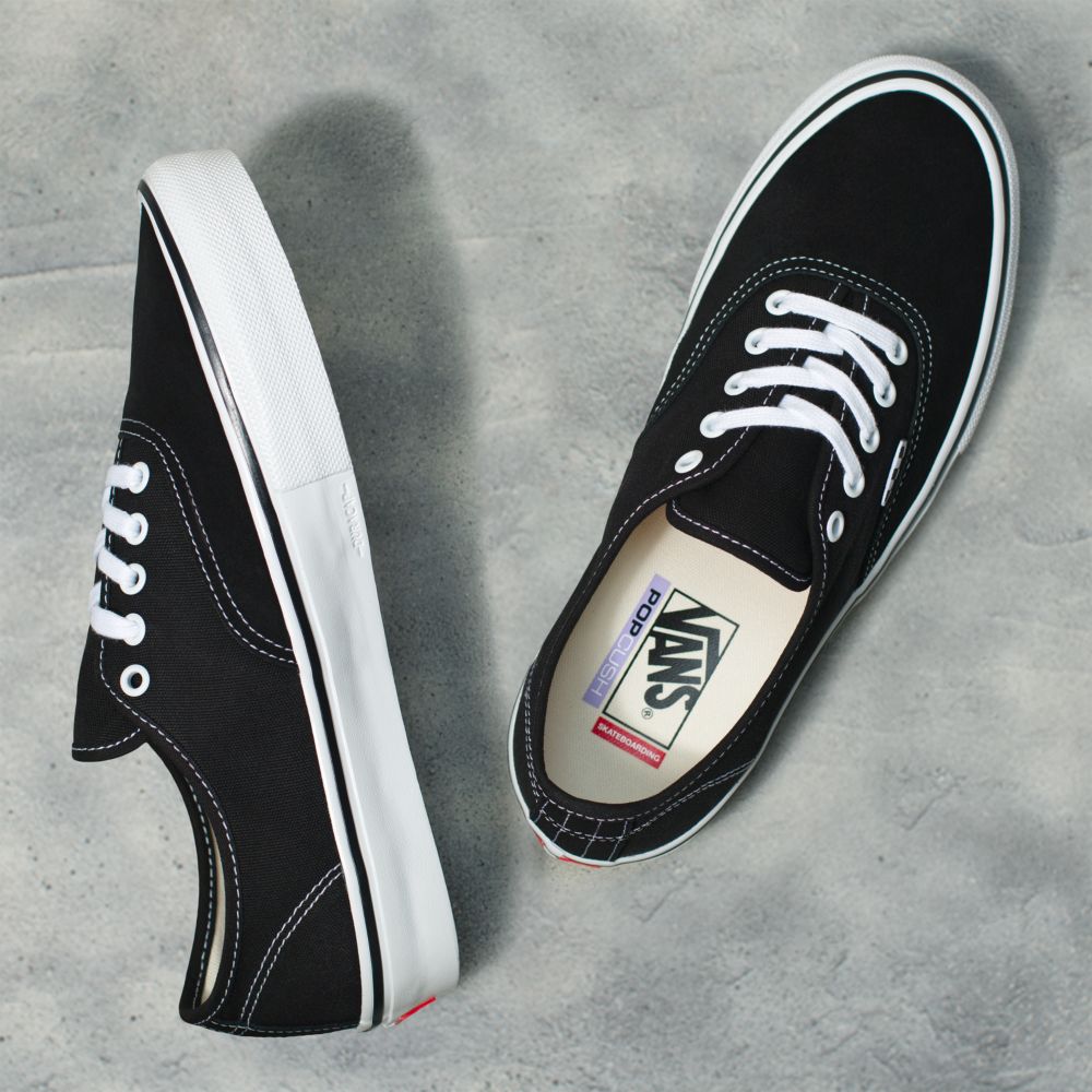 Vans Authentic Classic Dam Svarta Vita | 14309RGFU