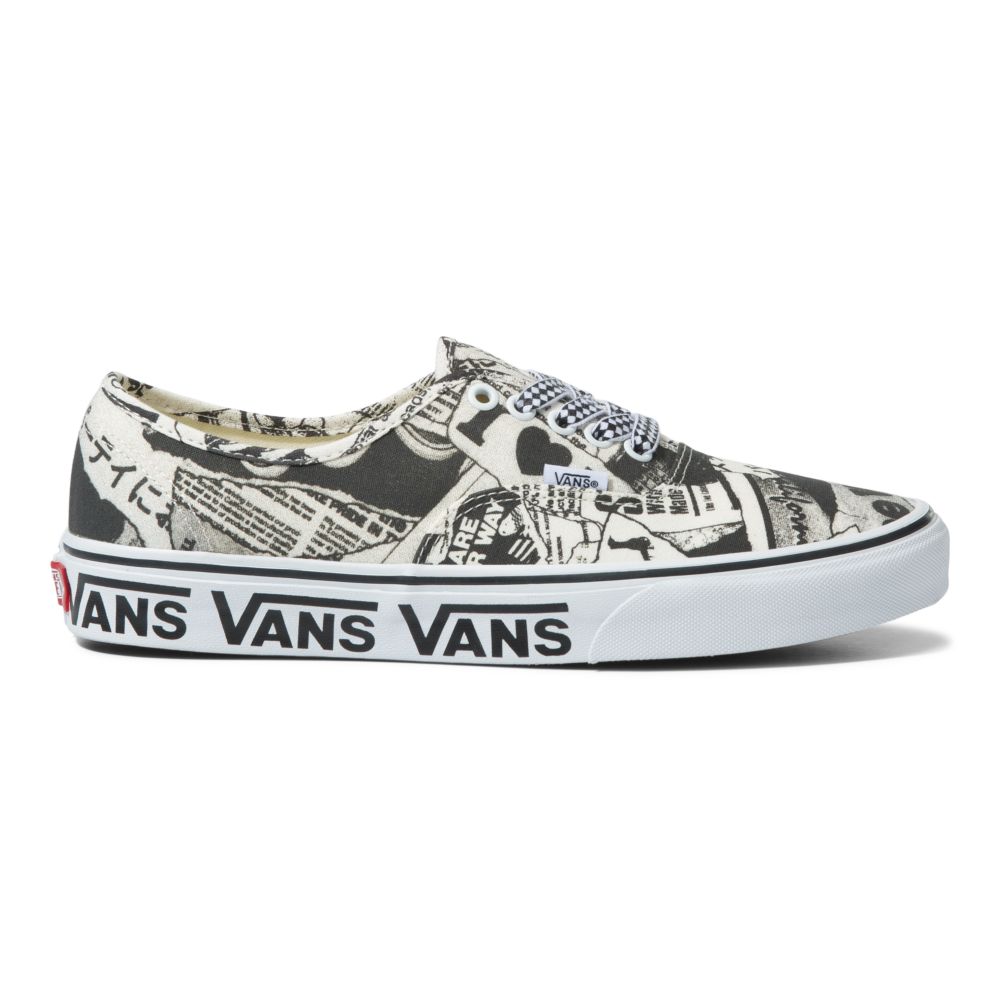 Vans Authentic Classic Dam Svarta Vita | 67859ZCTX