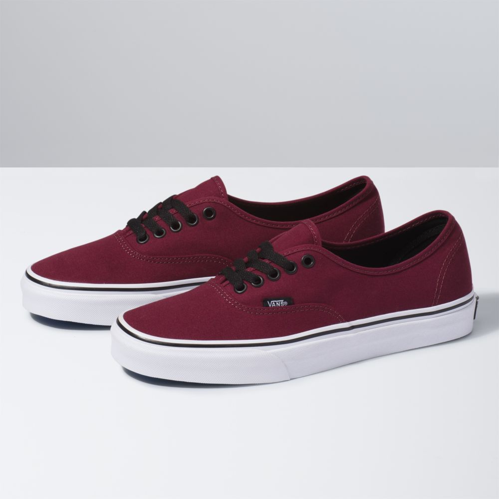 Vans Authentic Classic Herr Röda Svarta | 46982THKN