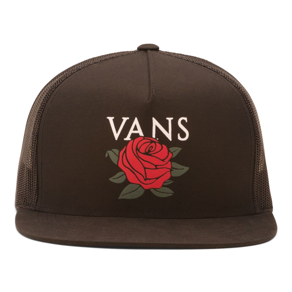 Vans Authentic Rose Trucker Hatt Herr Svarta | 02945HQXL