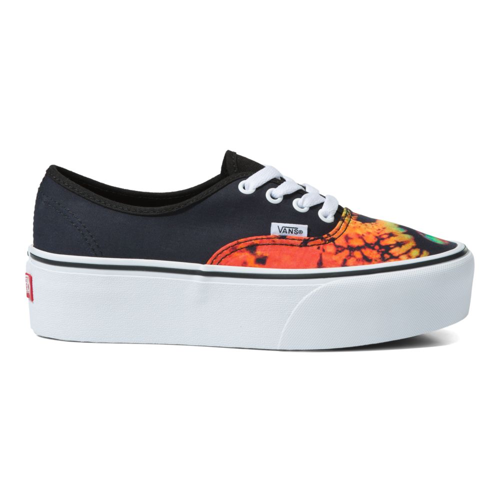 Vans Authentic Stackform Classic Dam Svarta Olika Färger | 38692QMSP