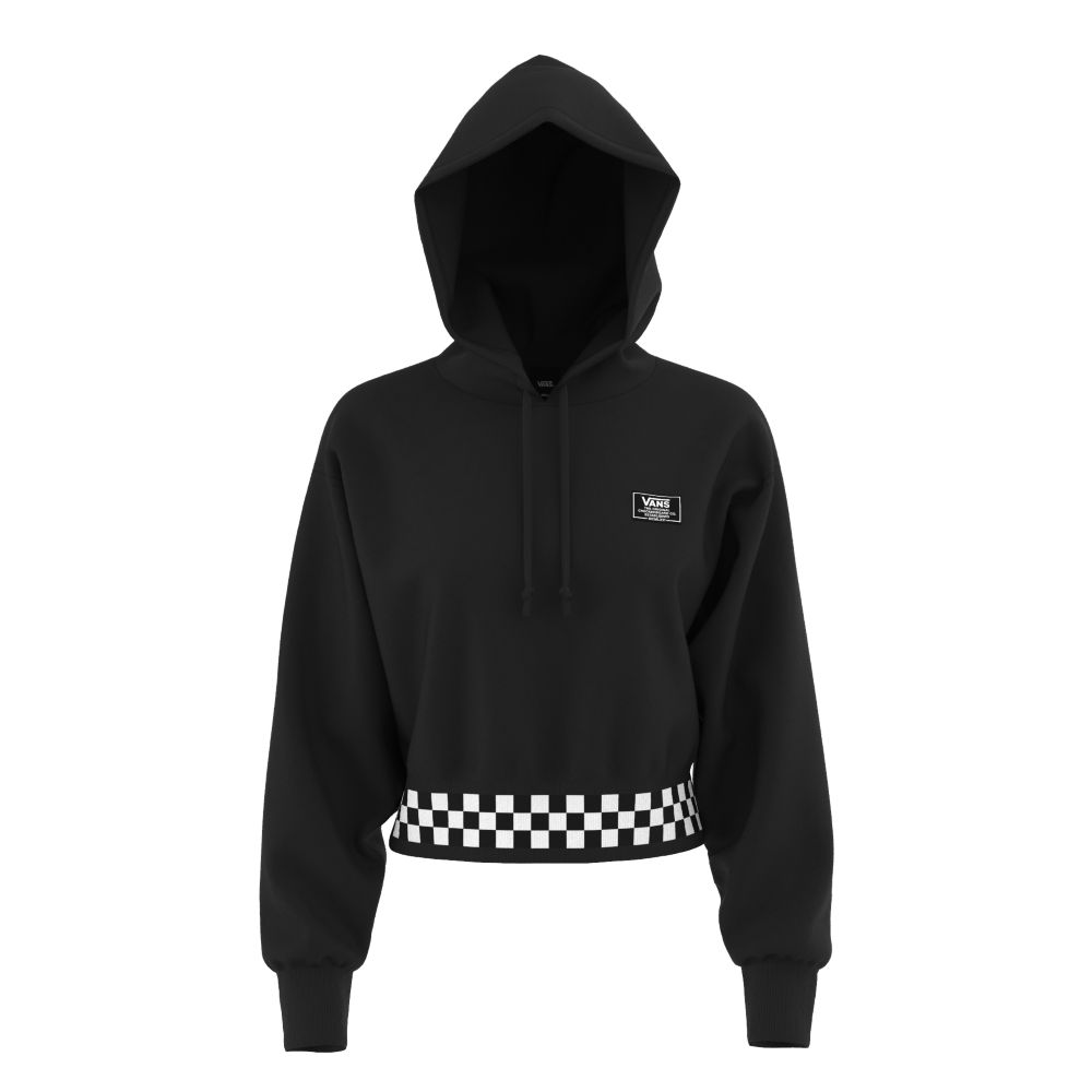 Vans Boom Boom Check Hoodie Dam Svarta | 80923NVYH