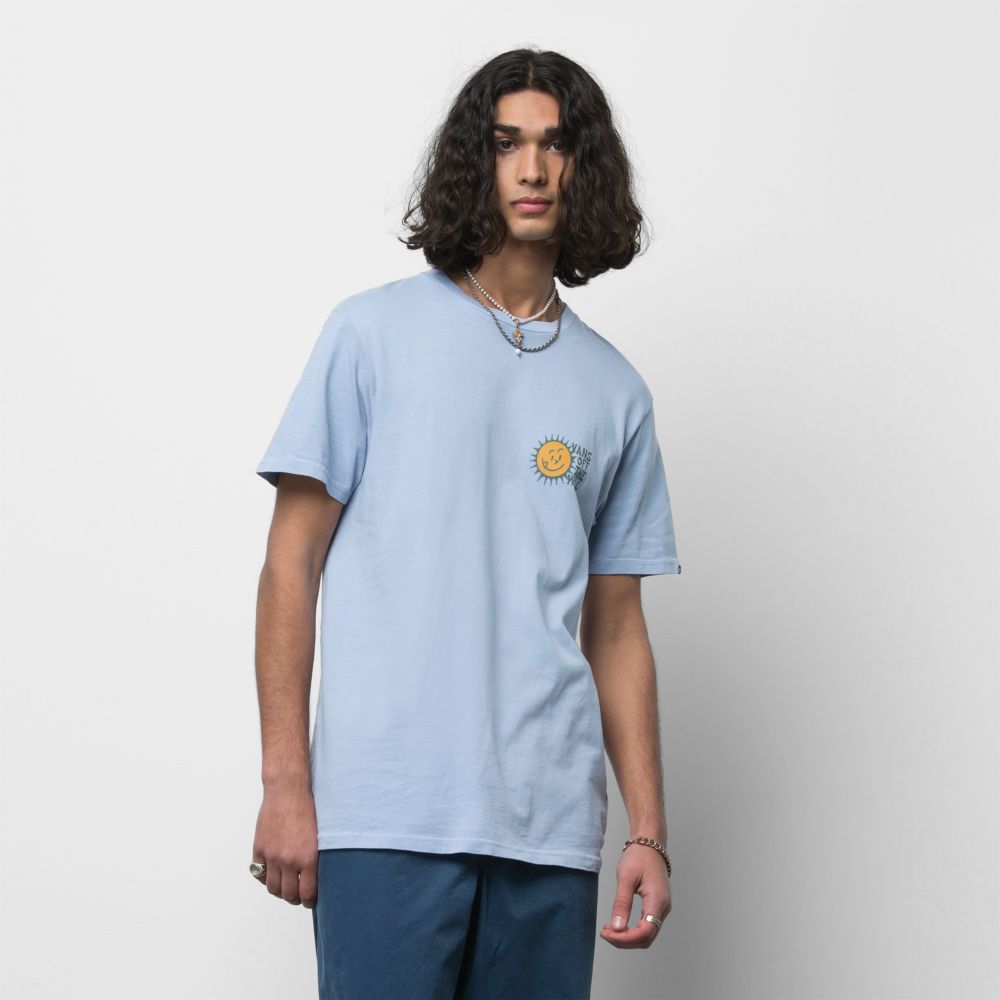 Vans Brighter Daze T-shirt Herr Blå | 45207GFET