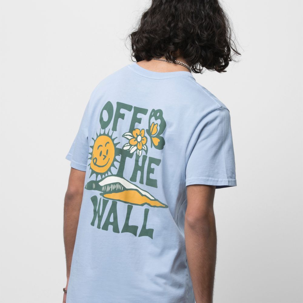 Vans Brighter Daze T-shirt Herr Blå | 45207GFET