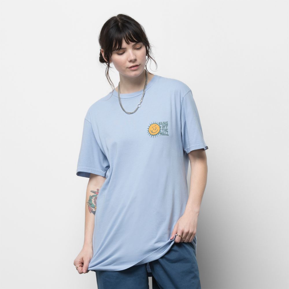 Vans Brighter Daze T-shirt Herr Blå | 45207GFET