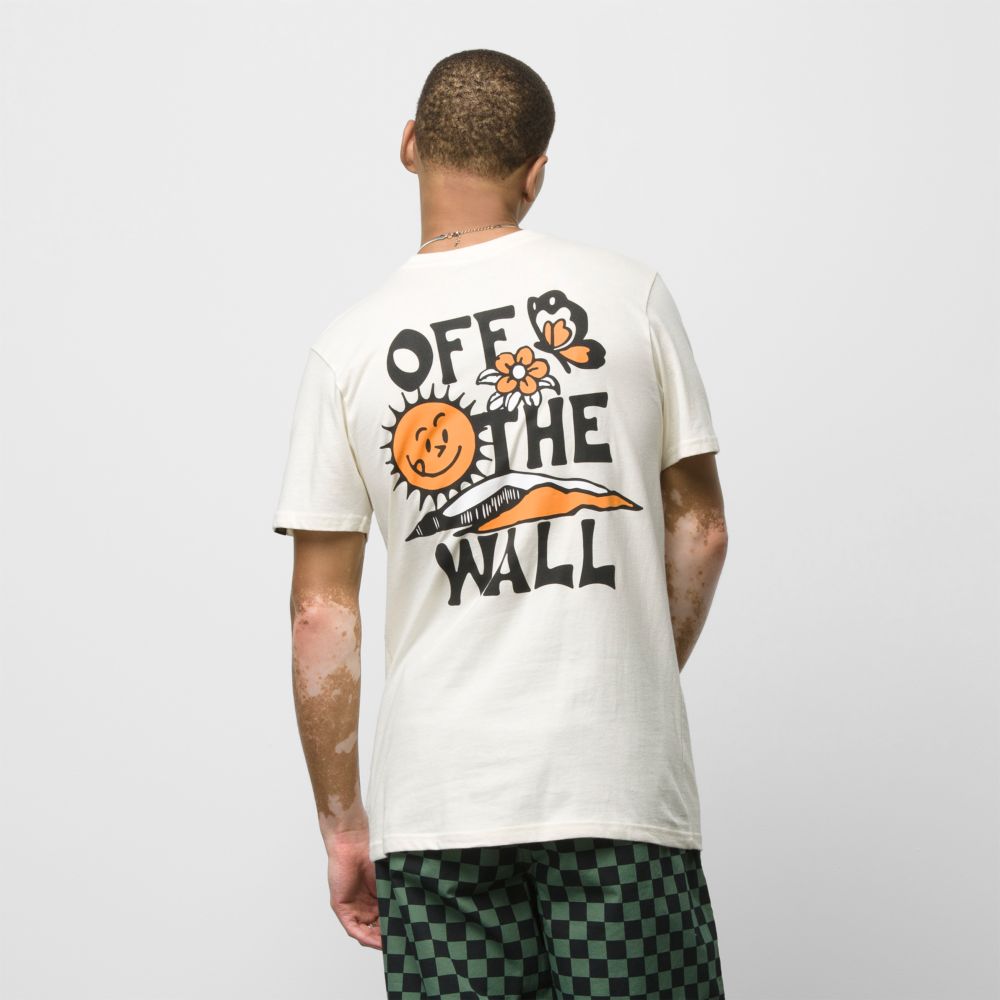 Vans Brighter Daze T-shirt Herr Vita | 48690BMXK