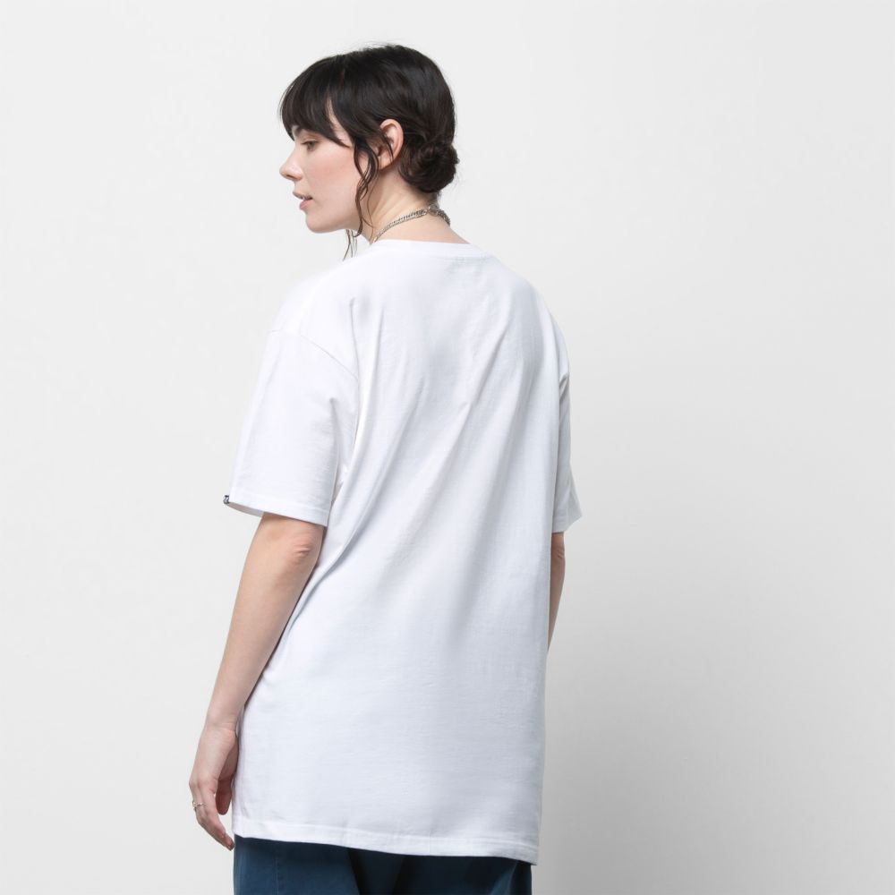 Vans Buddy Check T-shirt Herr Vita | 41328MJAE