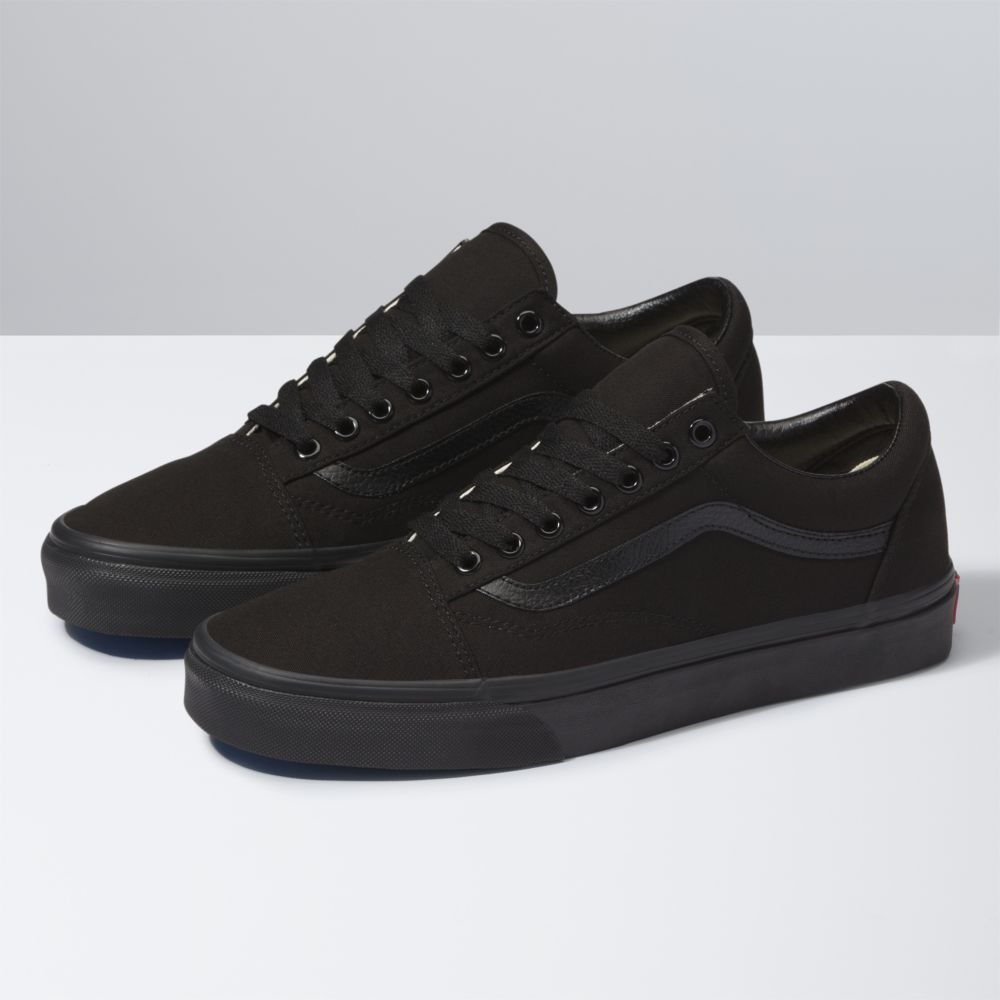 Vans Canvas Old Skool Classic Dam Svarta Svarta | 73086YDBE