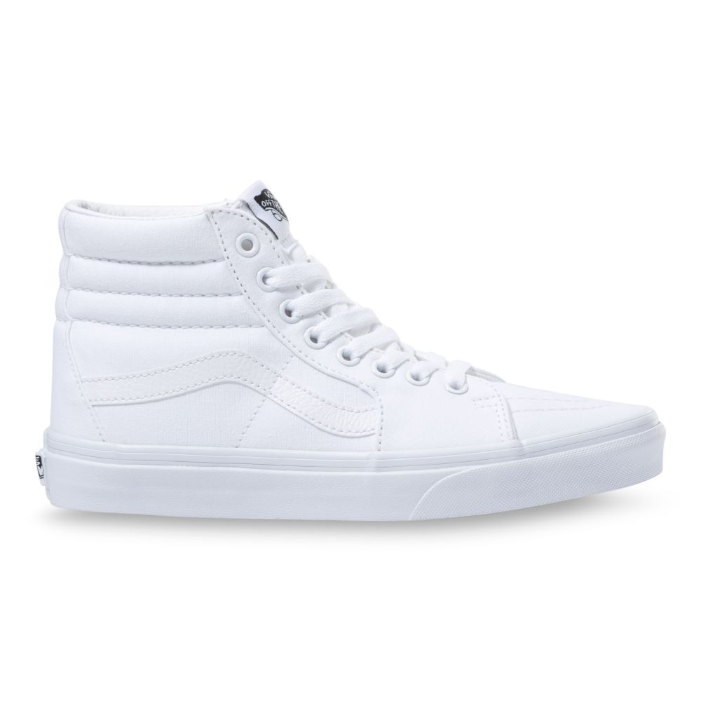 Vans Canvas Sk8-Hi Classic Dam Vita | 41208UQNP