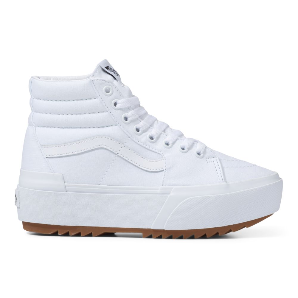 Vans Canvas Sk8-Hi Stacked Classic Dam Vita | 90273AKVL