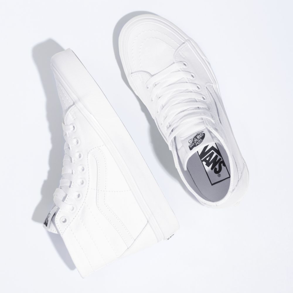 Vans Canvas Sk8-Hi Tapered Classic Dam Vita | 46083LQBD