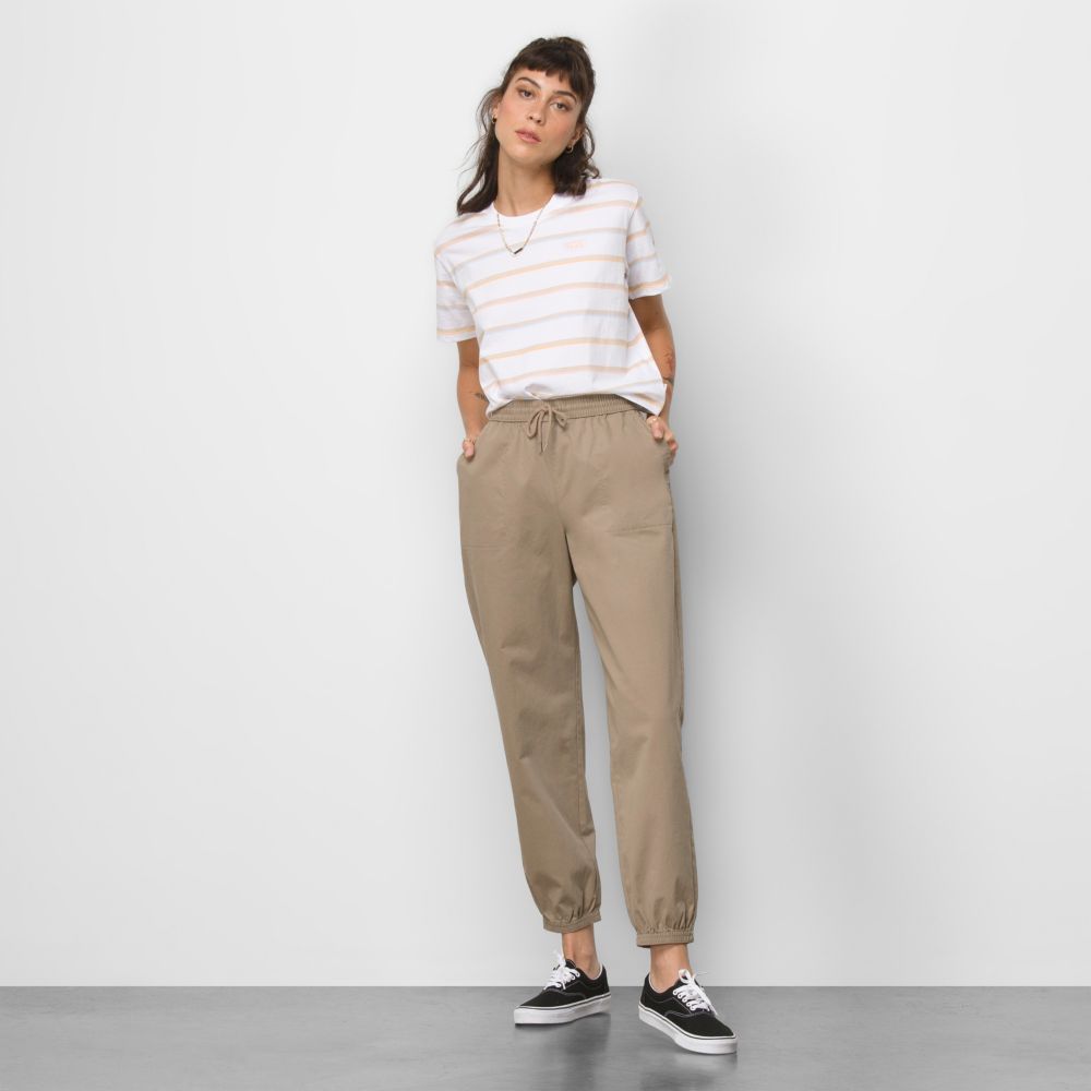 Vans Chamber Sweatpants Dam Khaki | 52348ZITB