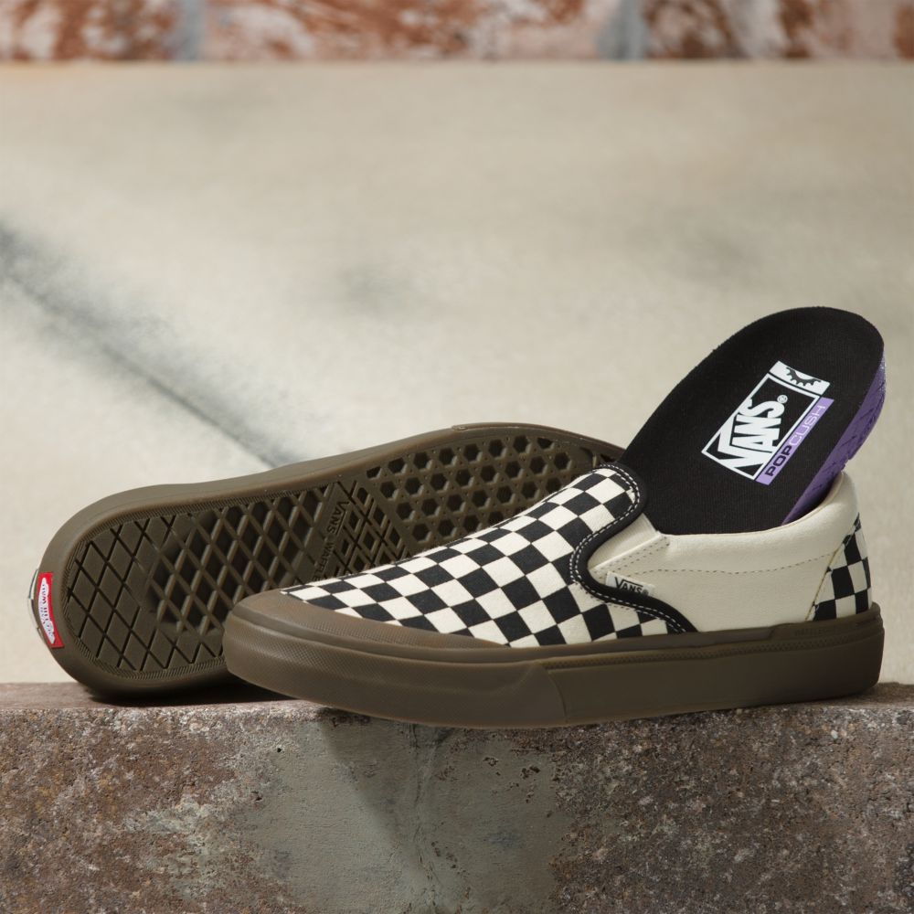 Vans Checkerboard BMX Skateskor Dam Svarta Mörk | 16529OFIN