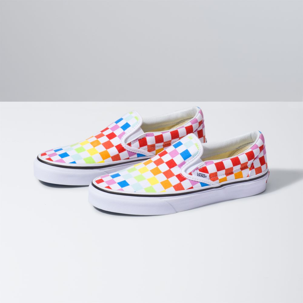 Vans Checkerboard Classic Barn Olika Färger Vita | 10684EWUC