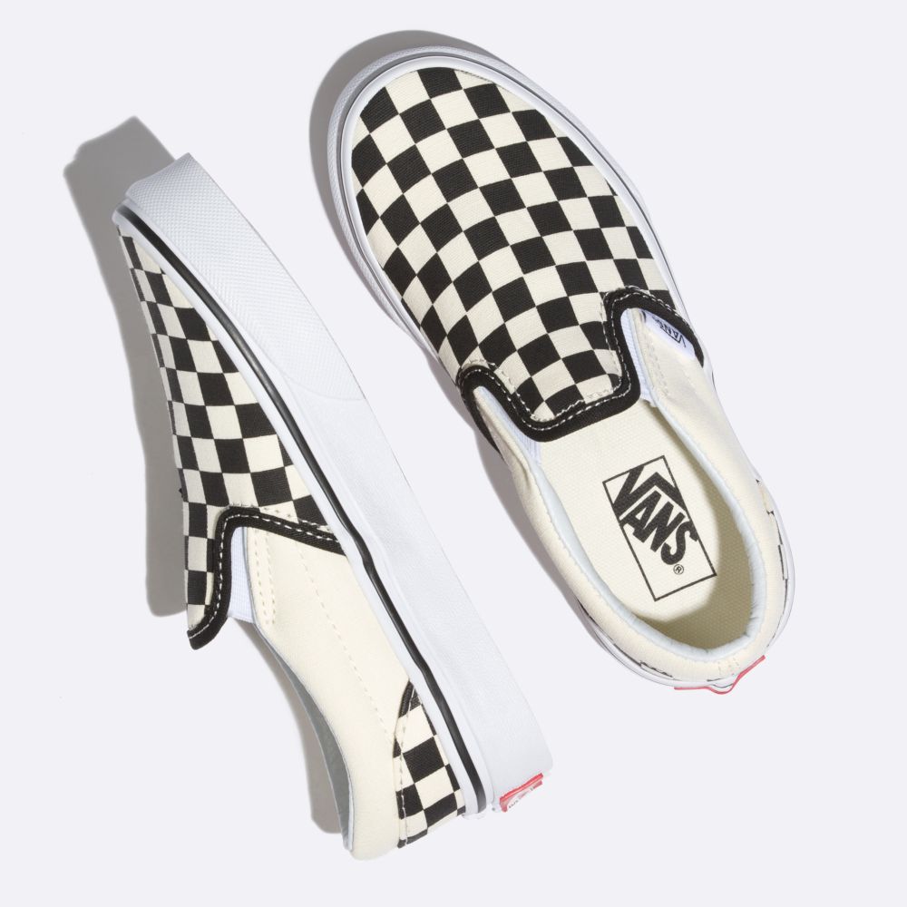 Vans Checkerboard Classic Barn Svarta Vita | 95413UIVK