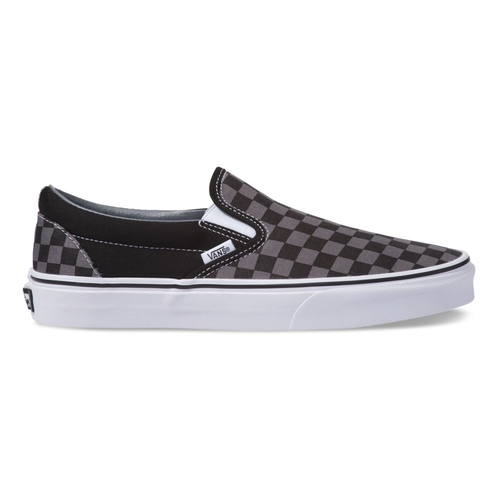 Vans Checkerboard Classic Dam Svarta Blå Grå | 54782ZSRL