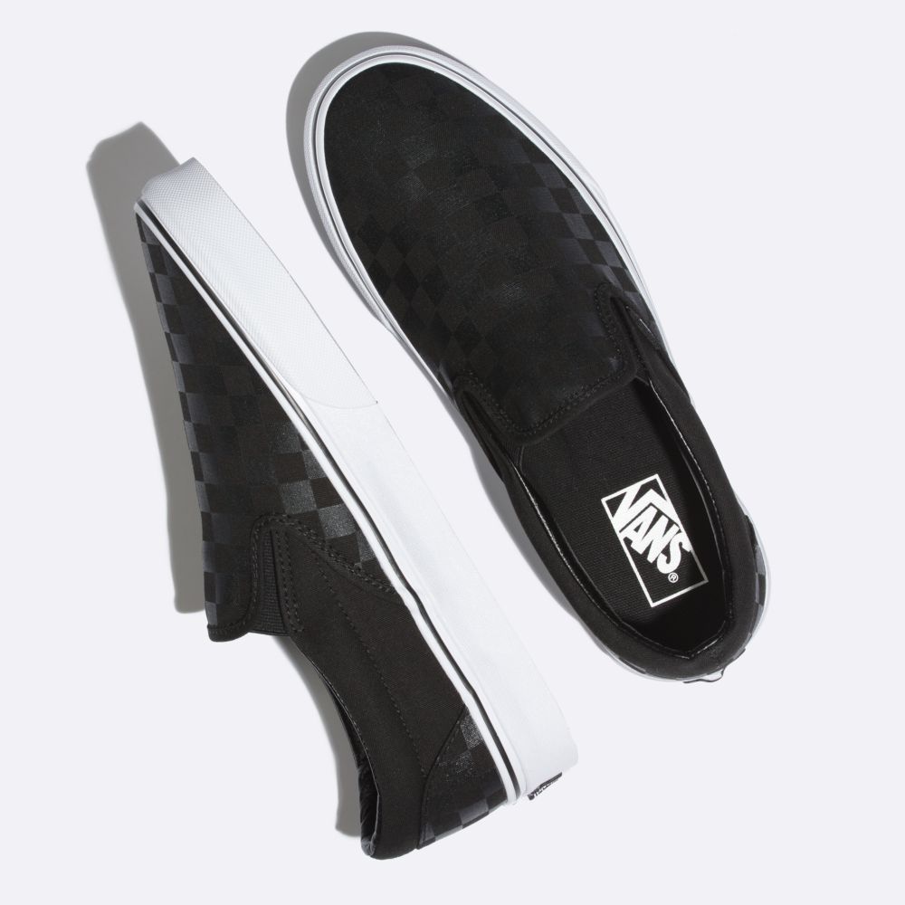 Vans Checkerboard Classic Dam Svarta Svarta | 67254FPUW