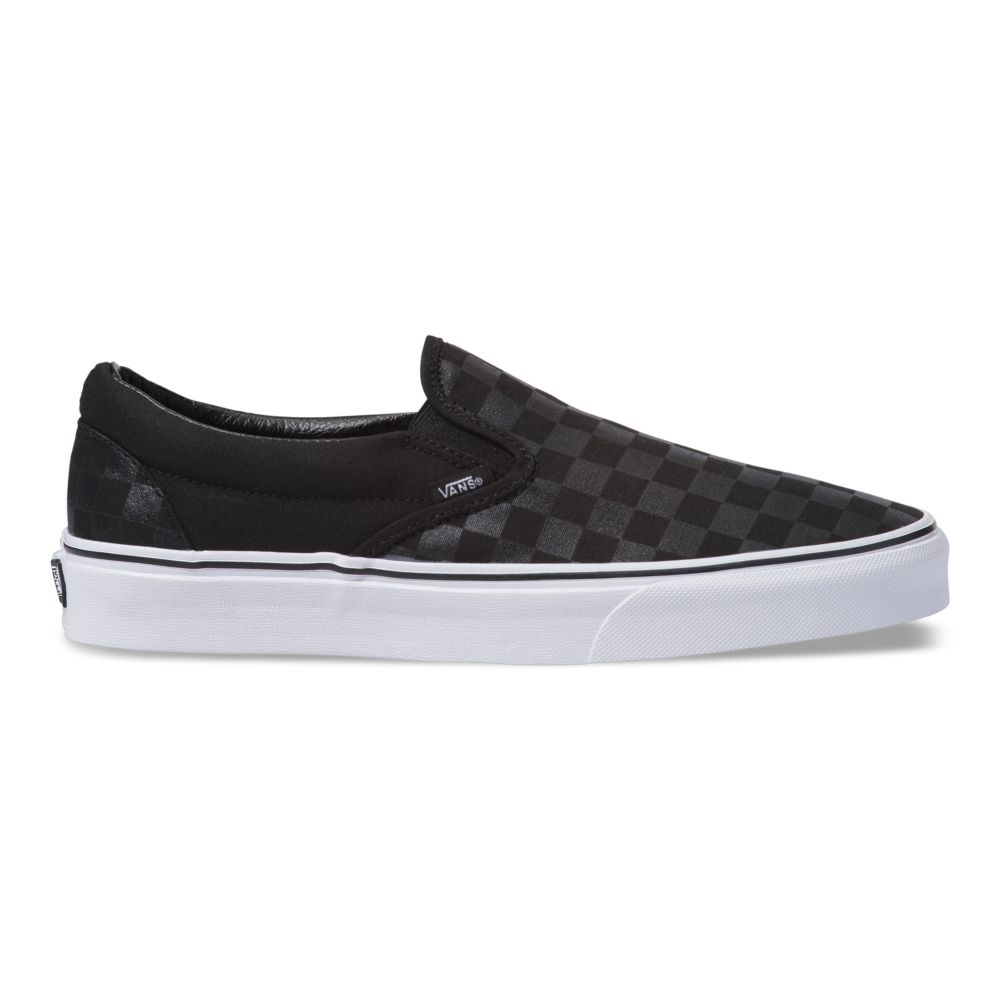 Vans Checkerboard Classic Dam Svarta Svarta | 67254FPUW