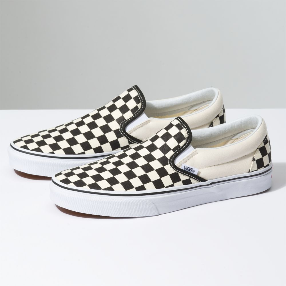 Vans Checkerboard Classic Dam Svarta Vita | 72608PBXJ