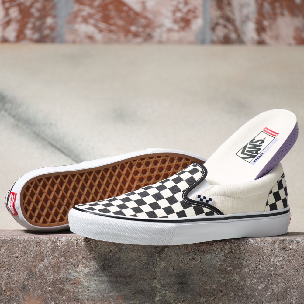 Vans Checkerboard Classic Herr Svarta Vita | 58617OZLV