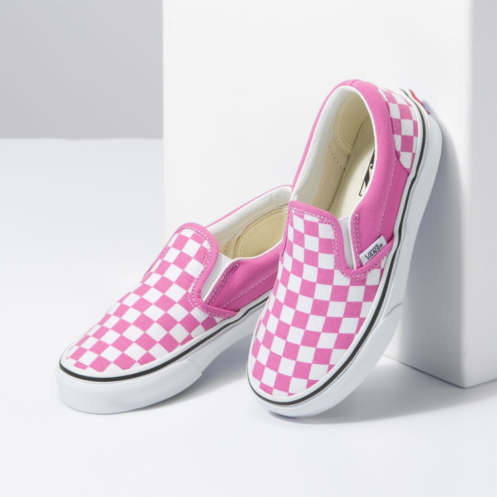 Vans Checkerboard Klassiska Classic Barn Blommiga | 89765CKMU