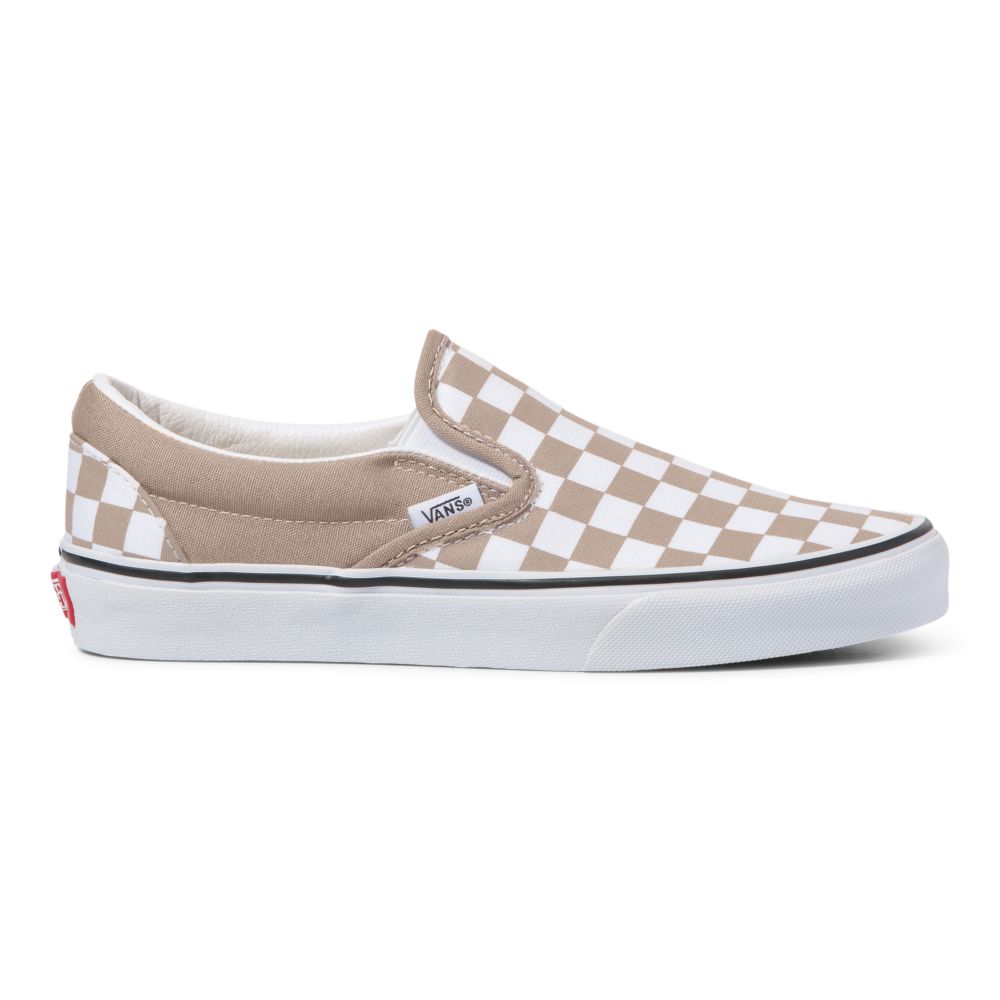 Vans Checkerboard Klassiska Classic Dam Vita | 95372ZGTN