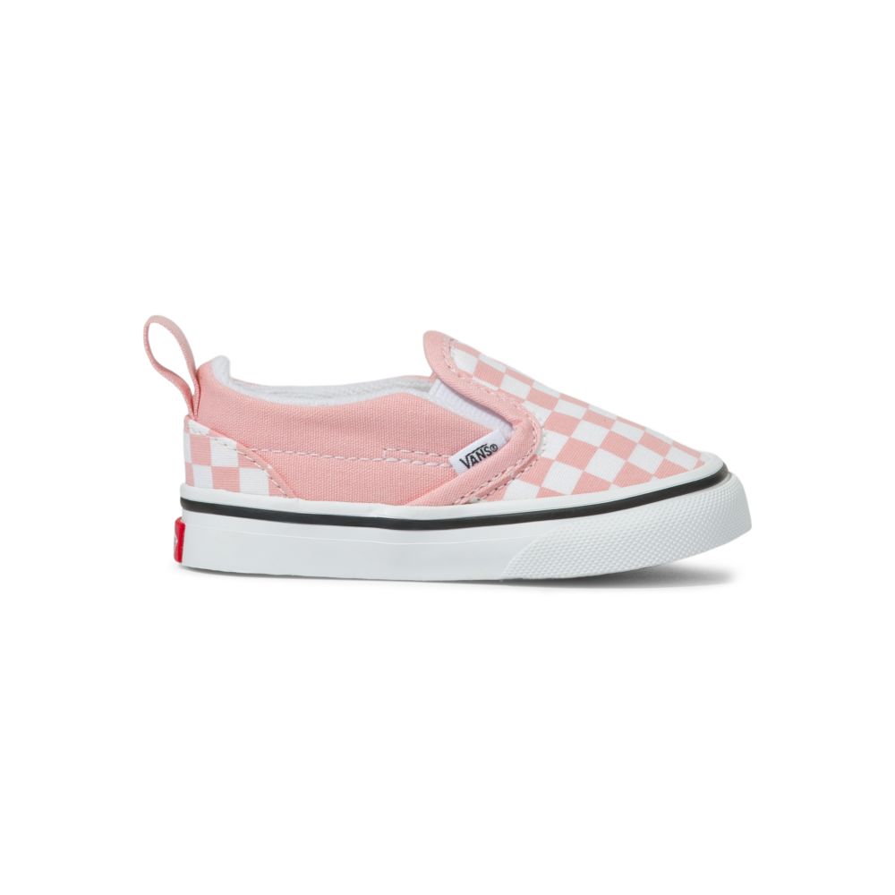 Vans Checkerboard V Classic Barn Rosa Vita | 69847WJPR