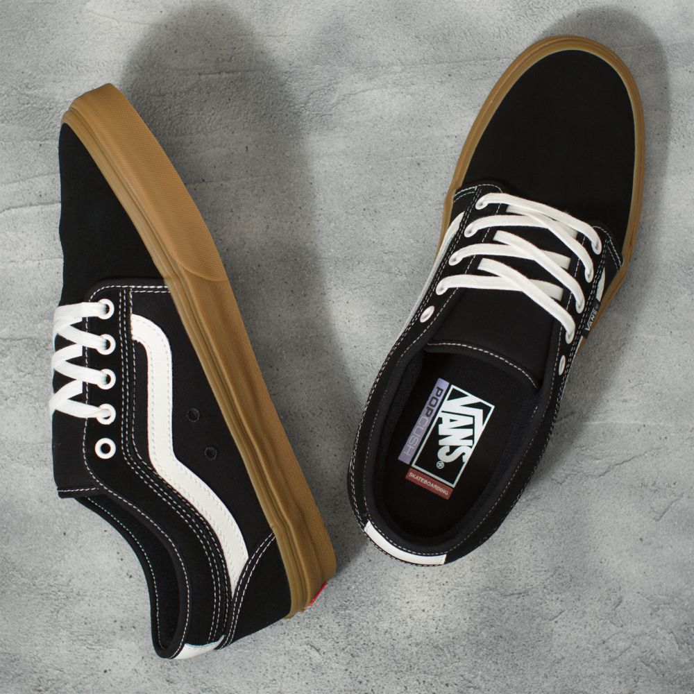 Vans Chukka Low Sidestripe Skateskor Dam Svarta | 90246QHOV