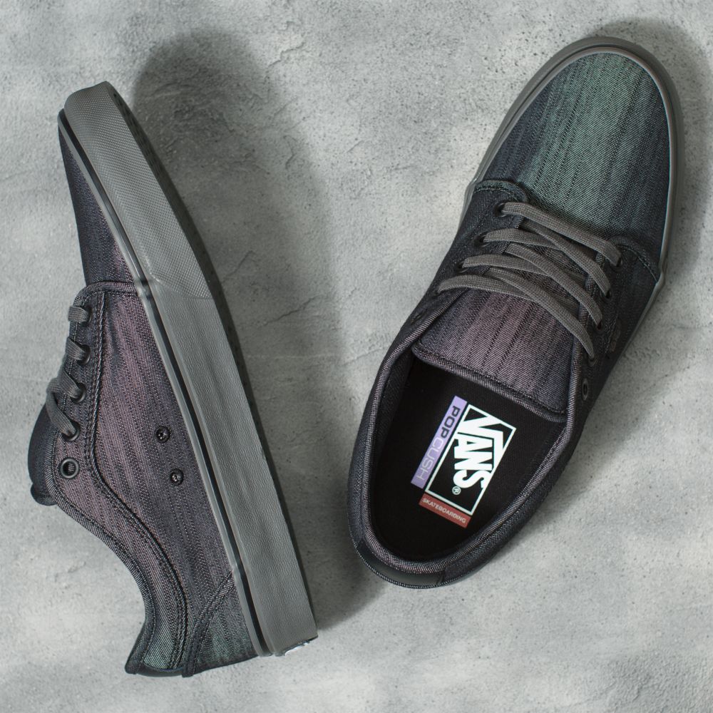 Vans Chukka Low Skateskor Dam Blå Grå Svarta | 23819PUTO