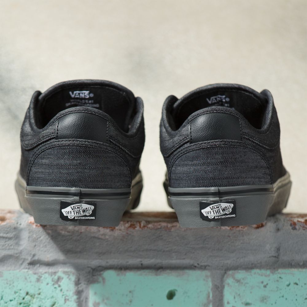 Vans Chukka Low Skateskor Dam Blå Grå Svarta | 23819PUTO