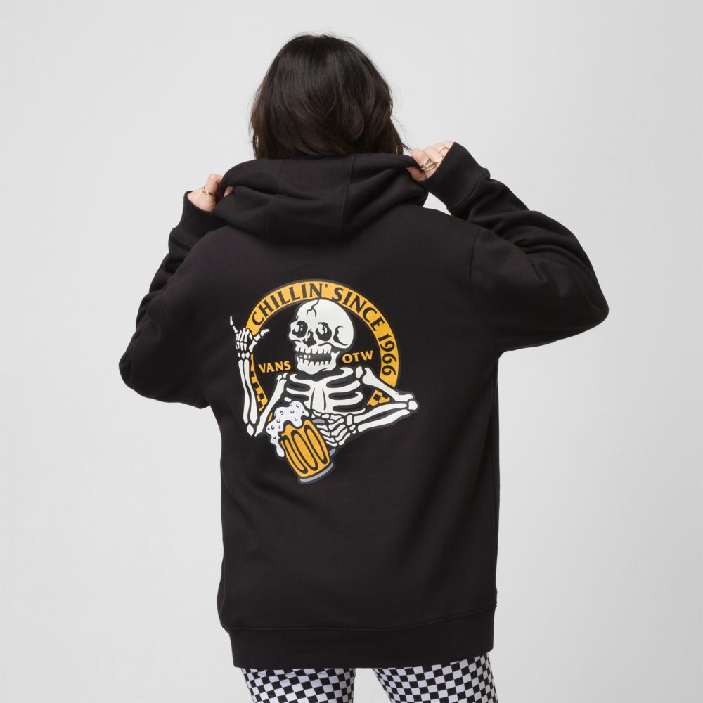 Vans Cold Chillin Hoodie Dam Svarta | 85316HUWQ