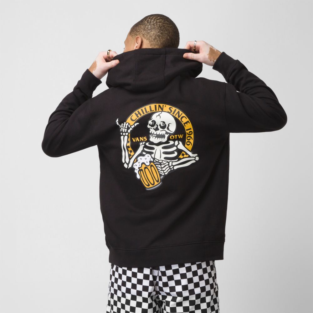 Vans Cold Chillin Hoodie Dam Svarta | 85316HUWQ