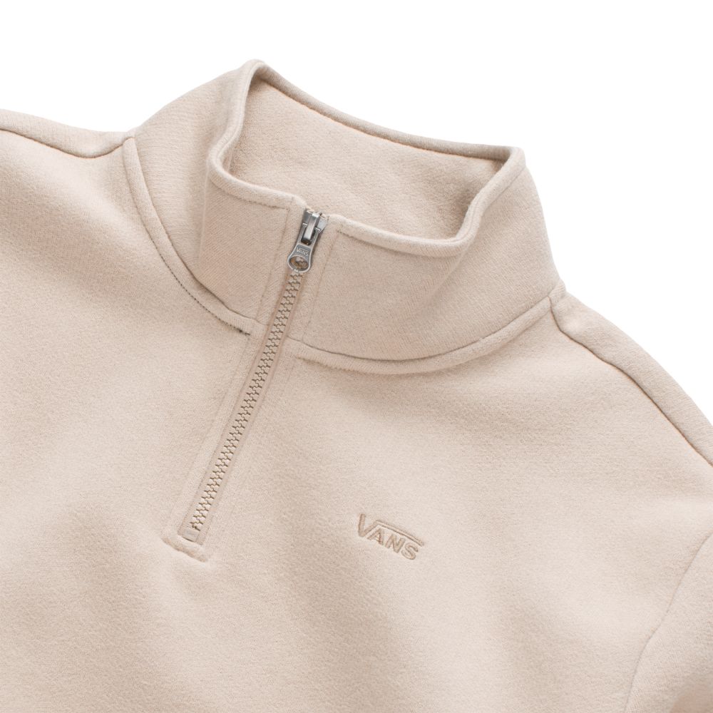 Vans ComfyCush Half Zip Mock Hoodie Dam Olika Färger | 19463SBKU