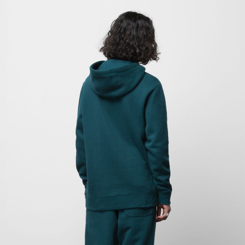 Vans ComfyCush Hoodie Dam Mörkturkos | 29563GCOQ