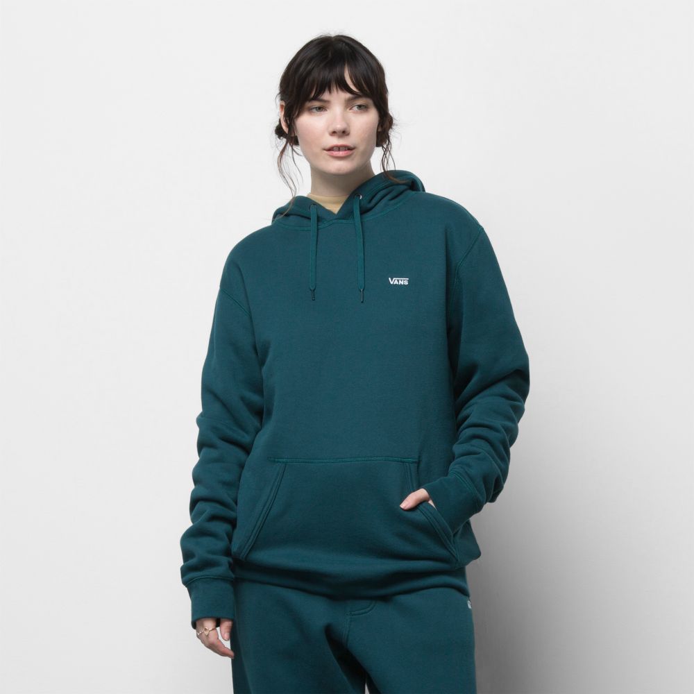 Vans ComfyCush Hoodie Dam Mörkturkos | 29563GCOQ