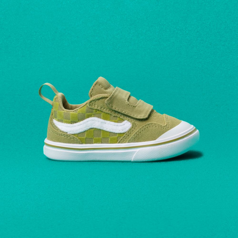 Vans ComfyCush New Skool V Classic Barn Olivgröna | 85063HAPK