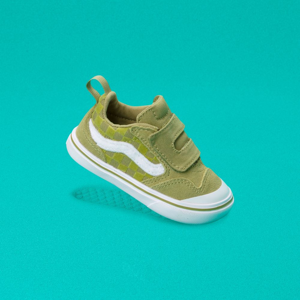 Vans ComfyCush New Skool V Classic Barn Olivgröna | 85063HAPK