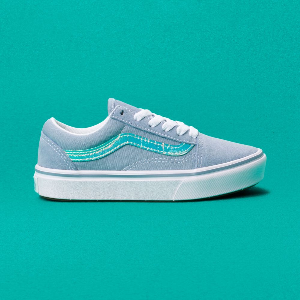 Vans ComfyCush Old Skool Classic Barn Blå | 39458RDWS