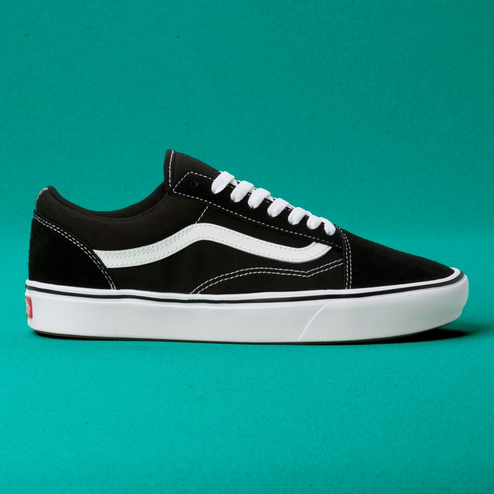 Vans ComfyCush Old Skool Classic Dam Svarta Vita | 46398LMZU