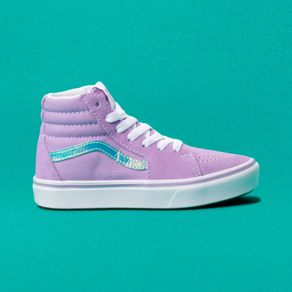 Vans ComfyCush Sk8-Hi Classic Barn Lila | 82463KTIH